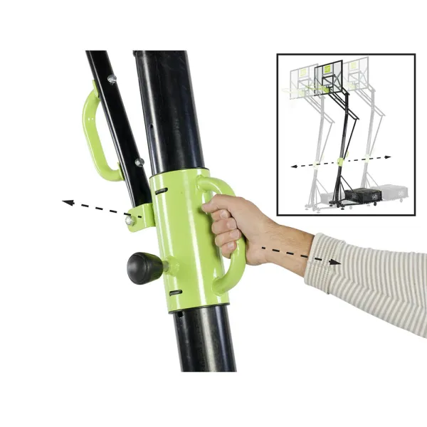 Переносний баскетбольний щит EXIT Galaxy Green