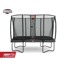 Батут BERG EazyFit Regular Grey с защитной сеткой Safety Net Deluxe EazyFit
