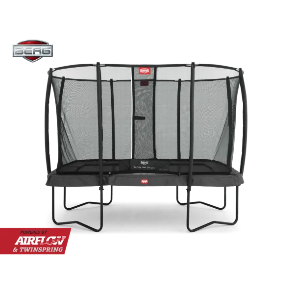 Батут BERG EazyFit Regular Grey із захисною сіткою Safety Net Deluxe EazyFit