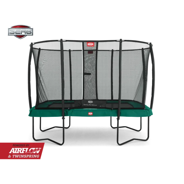 Батут BERG EazyFit Regular Grey із захисною сіткою Safety Net Deluxe EazyFit