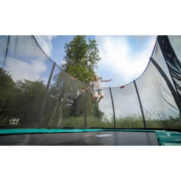 Батут BERG EazyFit Regular Grey із захисною сіткою Safety Net Deluxe EazyFit