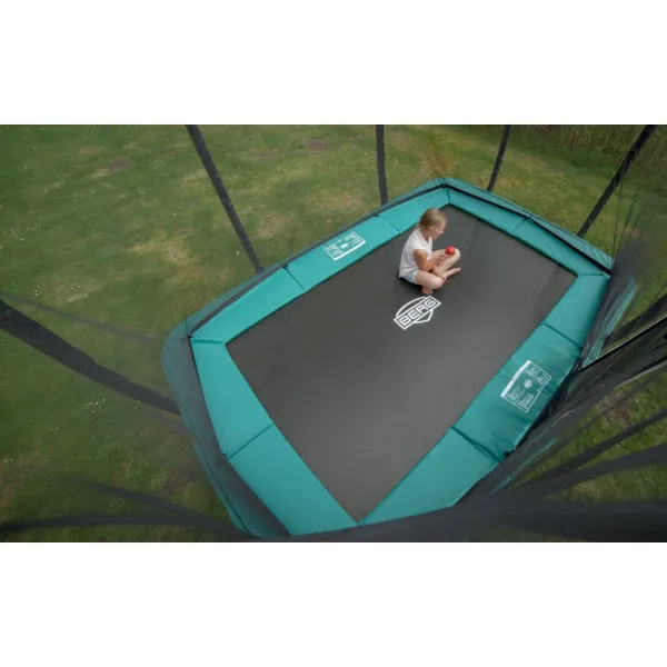 Батут BERG EazyFit Regular Grey із захисною сіткою Safety Net Deluxe EazyFit