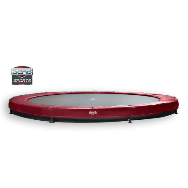 Батут BERG Elite+ InGround Green 430 Tattoo із захисною сіткою Safety Net T-series 430