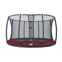 Батут BERG Elite+ InGround Red 430 с защитной сеткой Safety Net T-series 430
