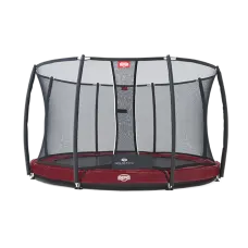 Батут BERG Elite+ InGround Red 430 с защитной сеткой Safety Net T-series 430