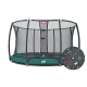 Батут BERG Elite+ InGround Green 430 Tattoo із захисною сіткою Safety Net T-series 430