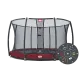 Батут BERG Elite+ InGround Green 430 Tattoo із захисною сіткою Safety Net T-series 430