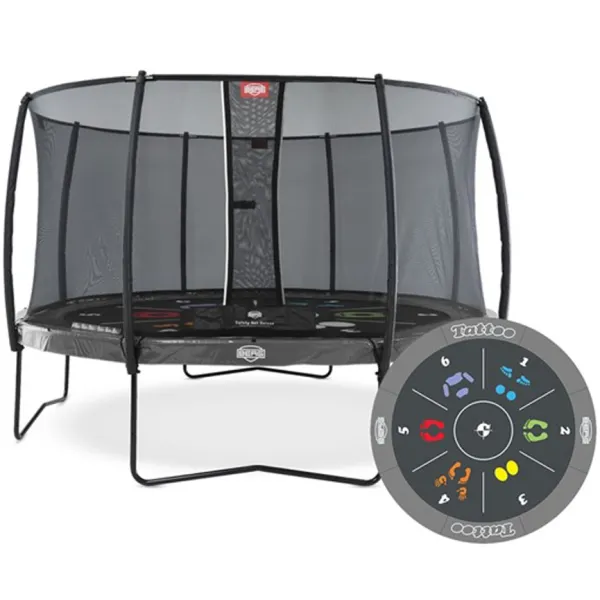 Батут Berg Elite Green 430 із захисною сіткою Safety Net Deluxe