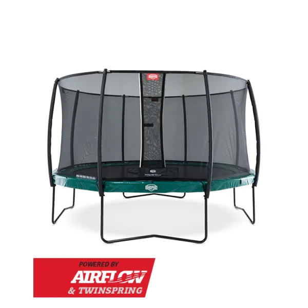 Батут Berg Elite Green 430 із захисною сіткою Safety Net Deluxe