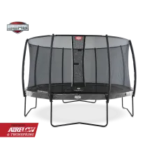 Батут Berg Elite Grey 430 см с защитной сеткой Safety Net Deluxe