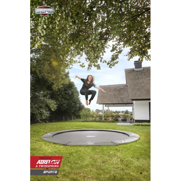 Батут BERG FlatGround Champion Green 380 см