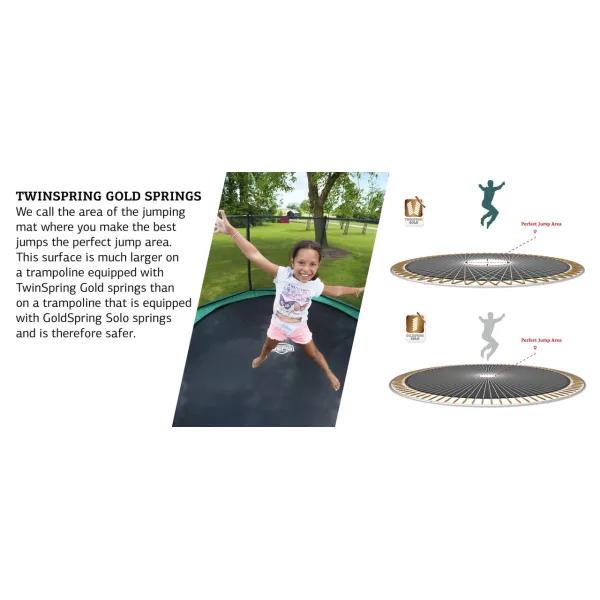Батут BERG FlatGround Champion Green 380 см