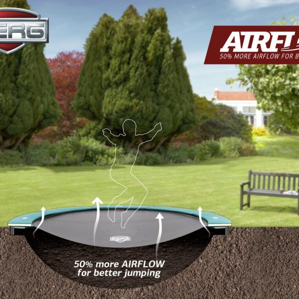 Батут BERG FlatGround Elite Grey 430 см