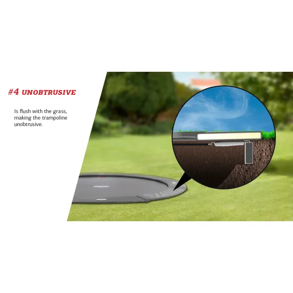 Батут BERG FlatGround Elite Grey 430 см