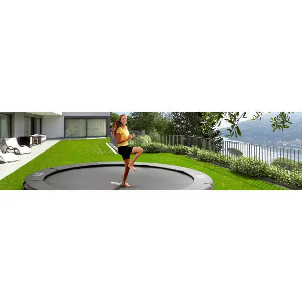 Батут Berg InGround Champion Grey 430 см із захисною сіткою Safety Net Comfort (InGround)