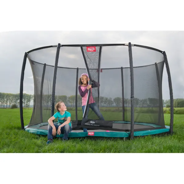 Батут Berg InGround Champion Grey 430 см із захисною сіткою Safety Net Comfort (InGround)