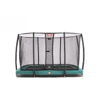 Батут BERG InGround EazyFit Green із захисною сіткою Safety Net Deluxe EazyFit