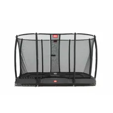 Батут BERG InGround EazyFit Grey с защитной сеткой Safety Net Deluxe EazyFit