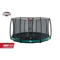 Батут Berg InGround Elite Green 330 із захисною сіткою Safety Net Deluxe