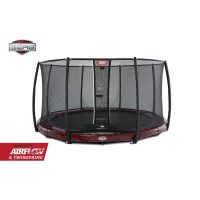 Батут Berg InGround Elite Red 430 см с защитной сеткой Safety Net Deluxe