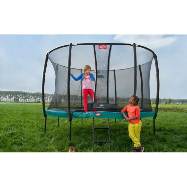 Батут Berg Champion Grey 430 см із захисною сіткою Safety Net Deluxe