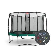 Батут Berg Champion Tatoo 430 см с защитной сеткой Safety Net Deluxe
