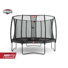 Батут Berg Champion Grey 430 см с защитной сеткой Safety Net Deluxe