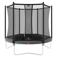 Батут BERG Favorit Regular 200 Grey із сіткою Safety Net Comfort