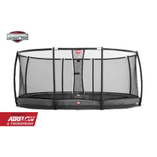 Батут BERG InGround Grand Champion Grey с защитной сеткой Safety Net Deluxe