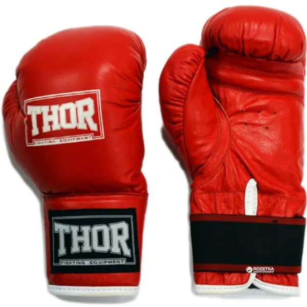 Боксерские перчатки Thor Junior 513 PU Red 10 унций Red
