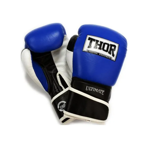 Боксерские перчатки Thor Ultimate Leather 10 oz Black-White-Red