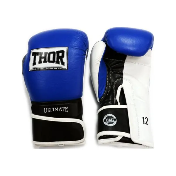 Боксерские перчатки Thor Ultimate Leather 10 oz Black-White-Red