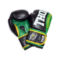 Боксерские перчатки Thor Shark Leather 16 oz Green
