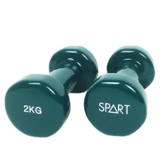 Гантель Rising виниловая DB2113-2Green 2 х 2 кг