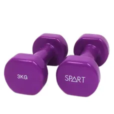 Гантель Rising виниловая DB2113-3Purple 2 х 3 кг