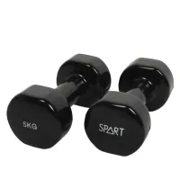 Гантель Rising виниловая DB2113-5Black 2 х 5 кг
