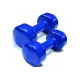 Гантель Rising виниловая DB2113-1Blue 2 х 1 кг