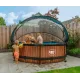 Басейн EXIT круглий з куполом 300 х 76 см у кольорі Wood