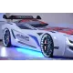 Ліжко у вигляді машини BMW біле