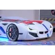 Ліжко у вигляді машини BMW біле