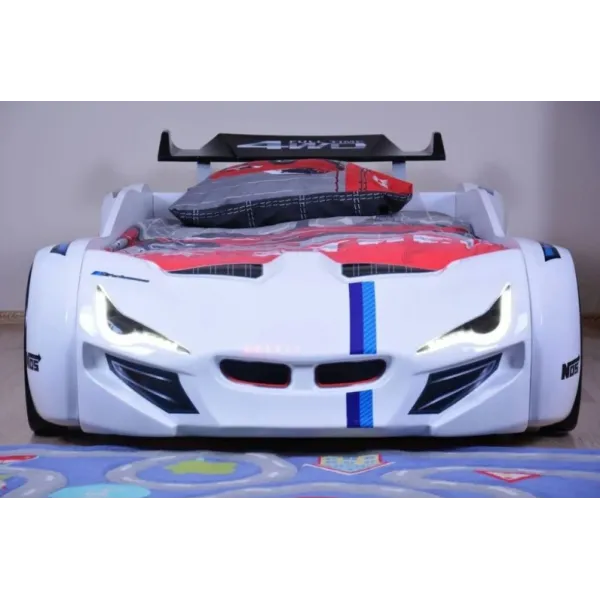 Ліжко у вигляді машини BMW біле