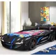 Ліжко у вигляді машини BMW чорне