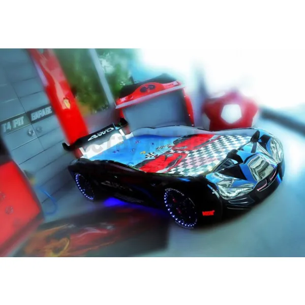 Ліжко у вигляді машини BMW чорне