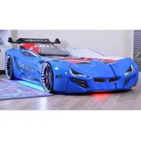 Кровать в виде машины BMW синяя