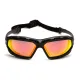 Очки защитные с уплотнителем Pyramex Highlander-PLUS (sky red mirror) Anti-Fog, красные зеркальные
