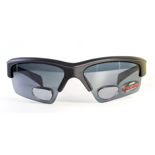 Окуляри біфокальні поляризаційні BluWater Bifocal-2 (+1.5) Polarized (gray) (чорна біфокальна лінза з діоптріями)