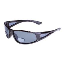 Окуляри біфокальні поляризаційні BluWater Bifocal-3 (+2.0) Polarized (gray) (чорна біфокальна лінза з діоптріями)
