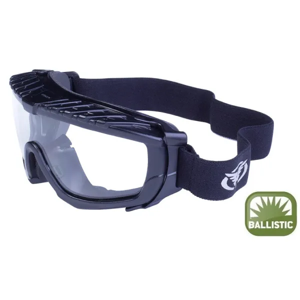 Окуляри захисні з ущільнювачем Global Vision Ballistech-1+RX (clear) Anti-Fog, прозорі окуляри з діоптрійною вставкою в комплекті