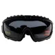 Окуляри захисні з ущільнювачем Global Vision Ballistech-1+RX (smoke) Anti-Fog, сірі окуляри з діоптрійною вставкою в комплекті