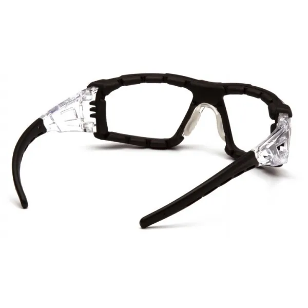 Окуляри захисні з ущільнювачем Pyramex Fyxate (clear) Super Anti-Fog H2MAX, прозорі